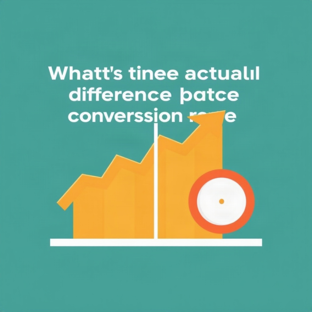 What's the actual difference between conversion rate and click-through rate?
